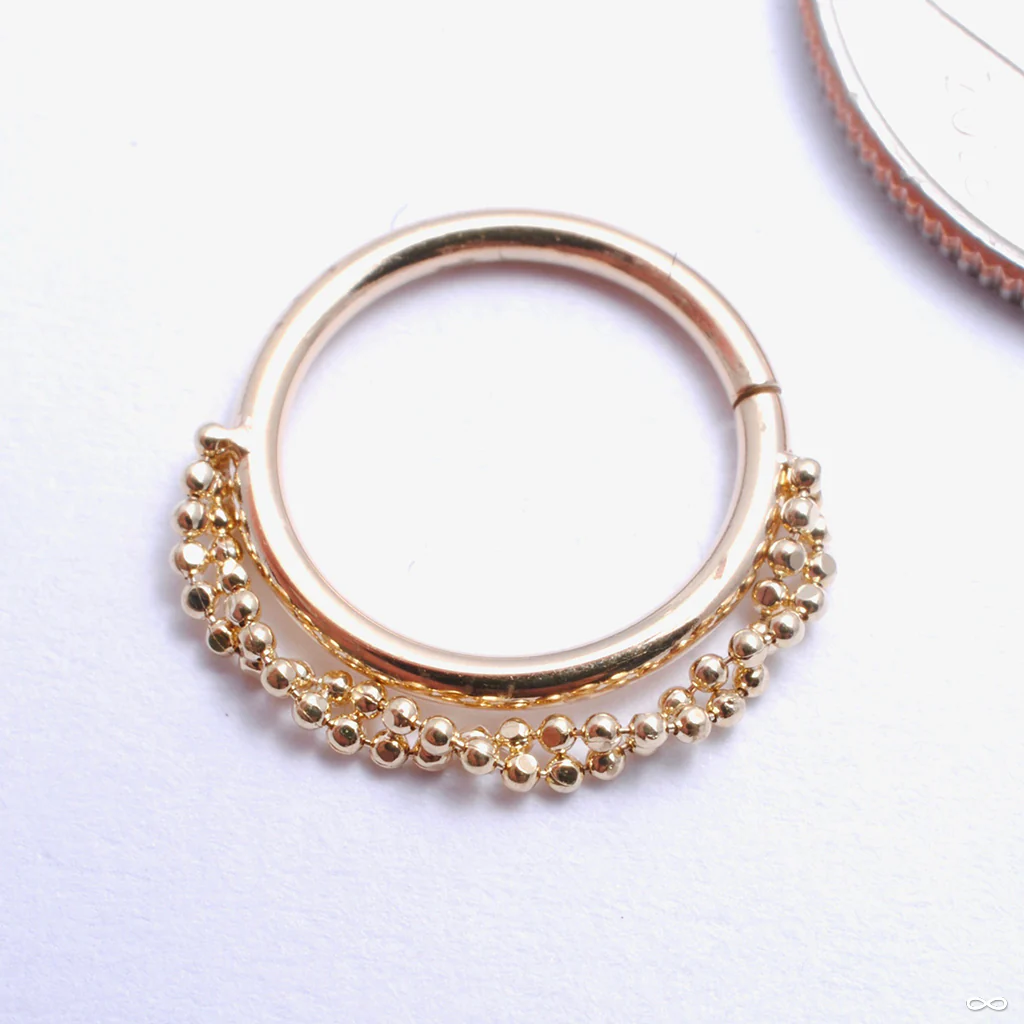 Garland Seam Ring in Gold from Pupil Hall