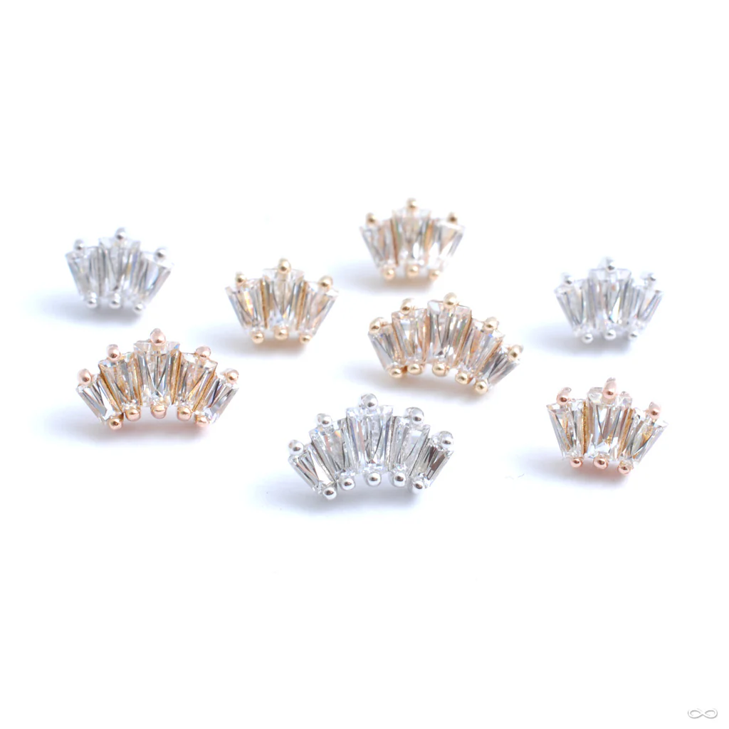 Gemma Press-fit End in Gold from Buddha Jewelry