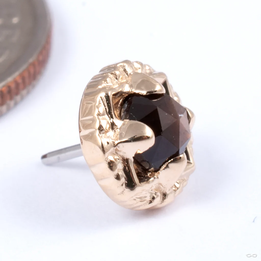 Gemmed Omega 24 Press-fit End in Gold from Tether Jewelry - Image 12