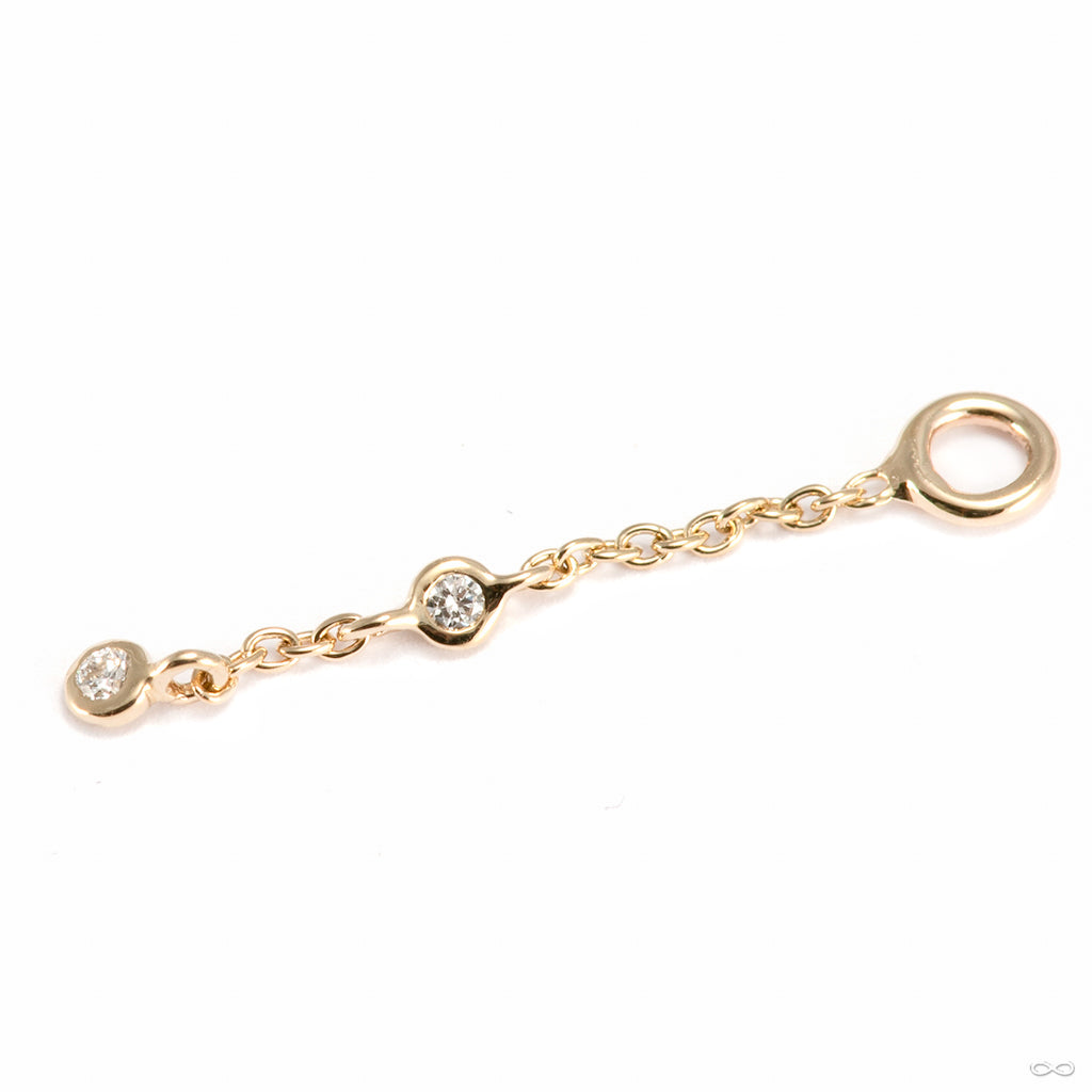 Gemmed Orbit Charm in Gold from Tether Jewelry - Image 4