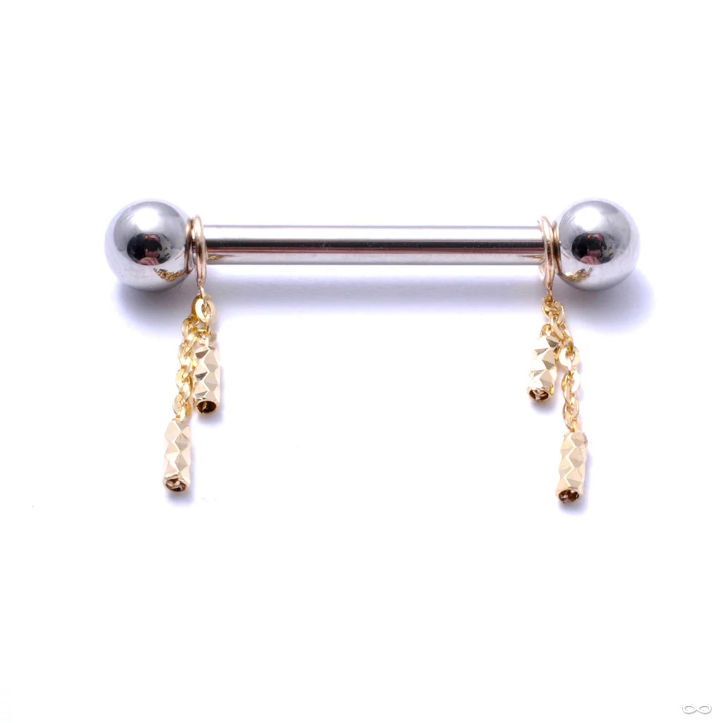 Geo Nipple Charm in Gold from Pupil Hall