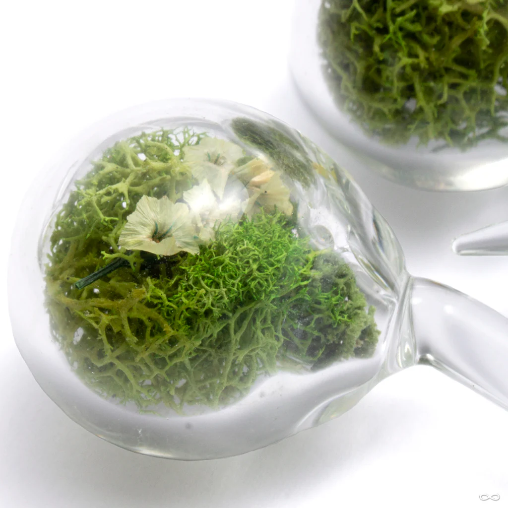 Globe Terrarium Weights with Flowers from Uzu Organics - Image 2