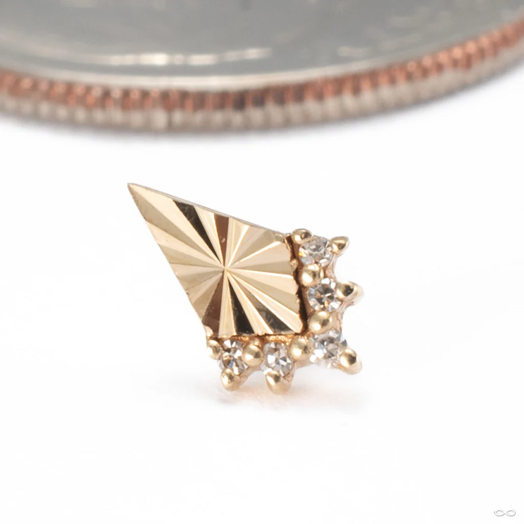 Glow Press-fit End in Gold from Buddha Jewelry - Image 3