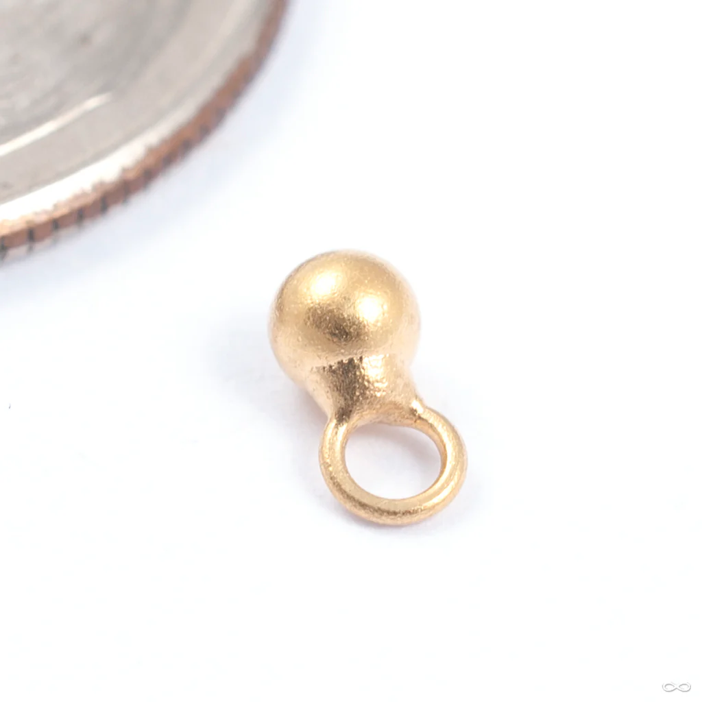 Gold Ball Charm in Gold from Modern Mood - Image 3