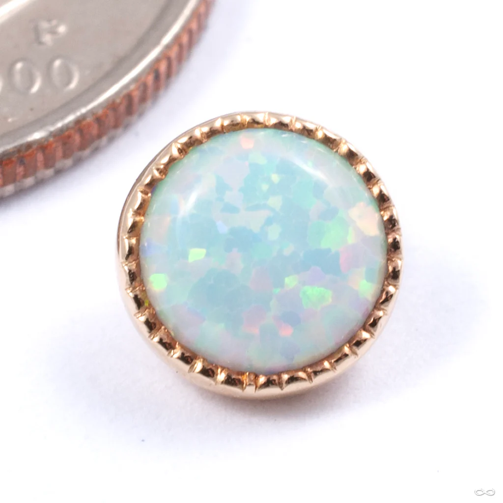 Grizant Cabochon Threaded End in Gold from Auris Jewellery - Image 5