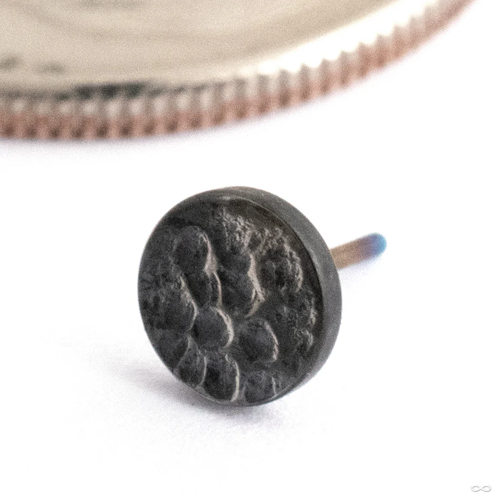 Hammered Disk Press-fit End from Black Forest Jewelry - Image 3