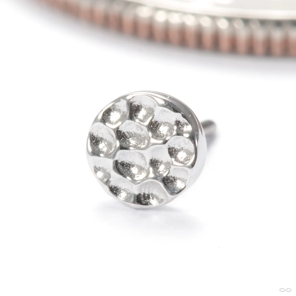 Hammered Disk Press-fit End in Gold from Junipurr Jewelry - Image 8