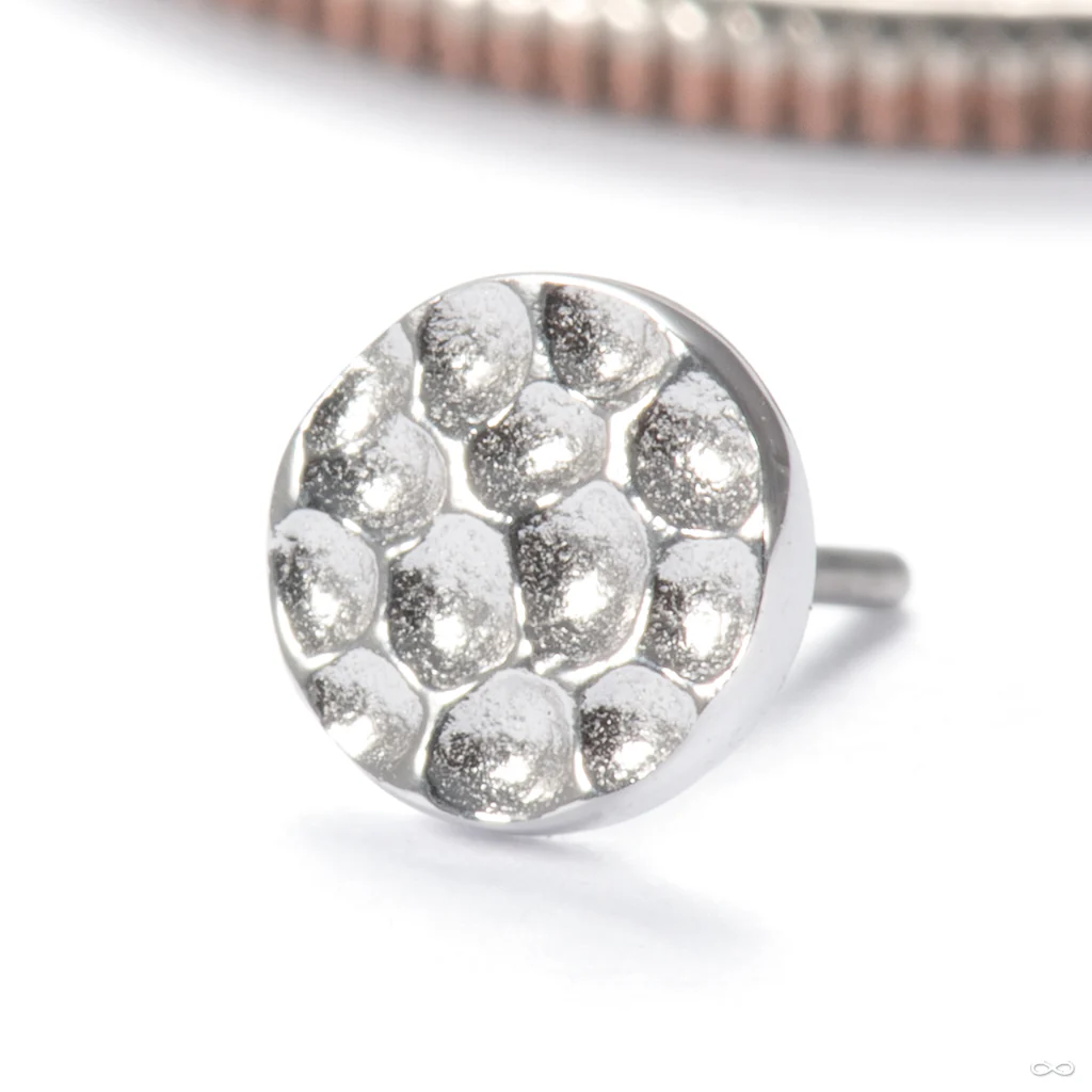 Hammered Disk Press-fit End in Gold from Junipurr Jewelry - Image 9