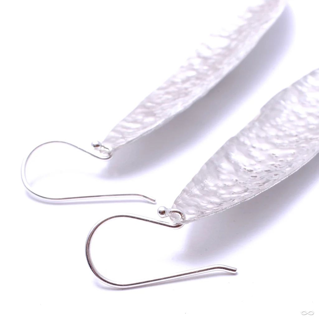 Hammered Leaf Earrings from Diablo Organics