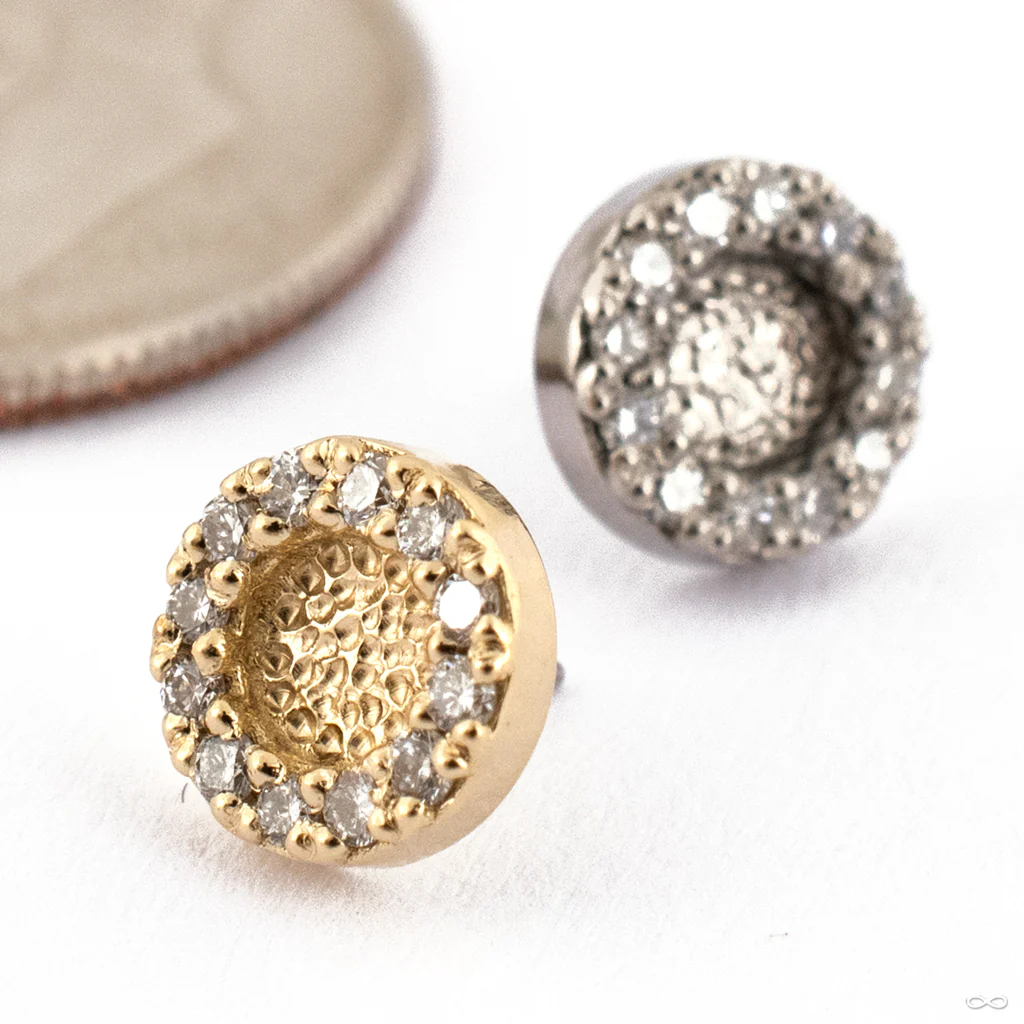 Hammered Ultimate Press-fit End in Gold from Seasons Handmade