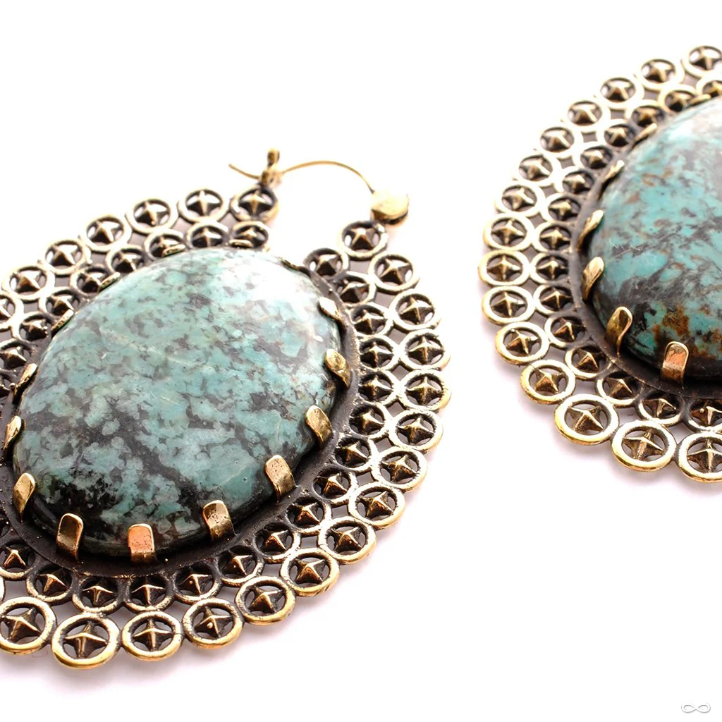 Heirloom Earrings with Stone from Tawapa - Image 2