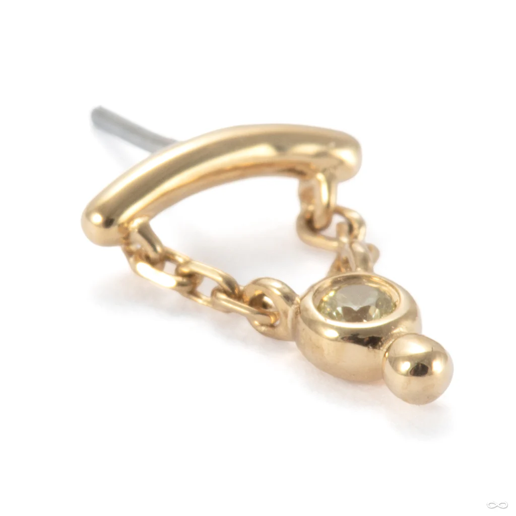 Helena Press-fit End in Gold from Junipurr Jewelry