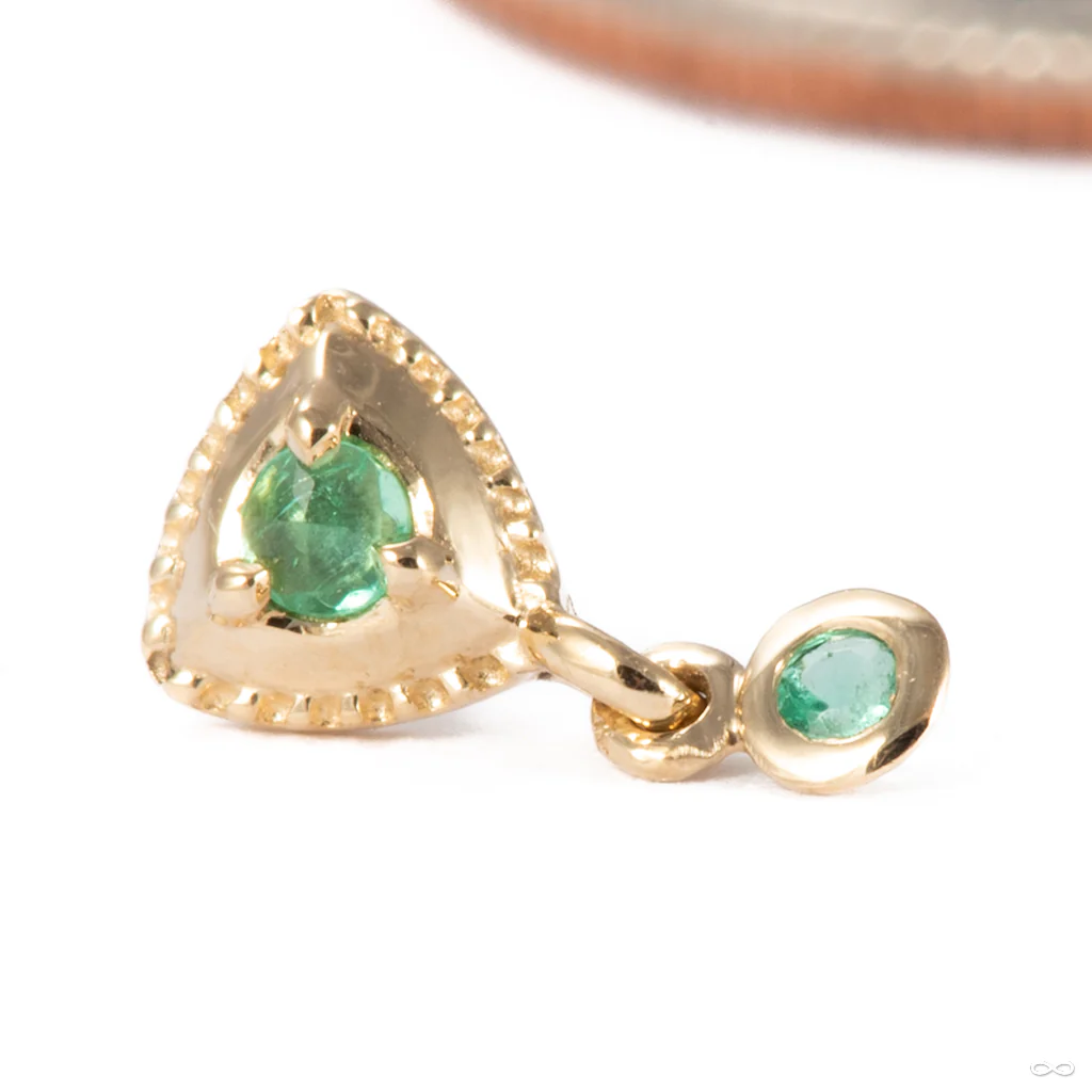 Hero Drop Press-fit End in Gold from Tether Jewelry - Image 3