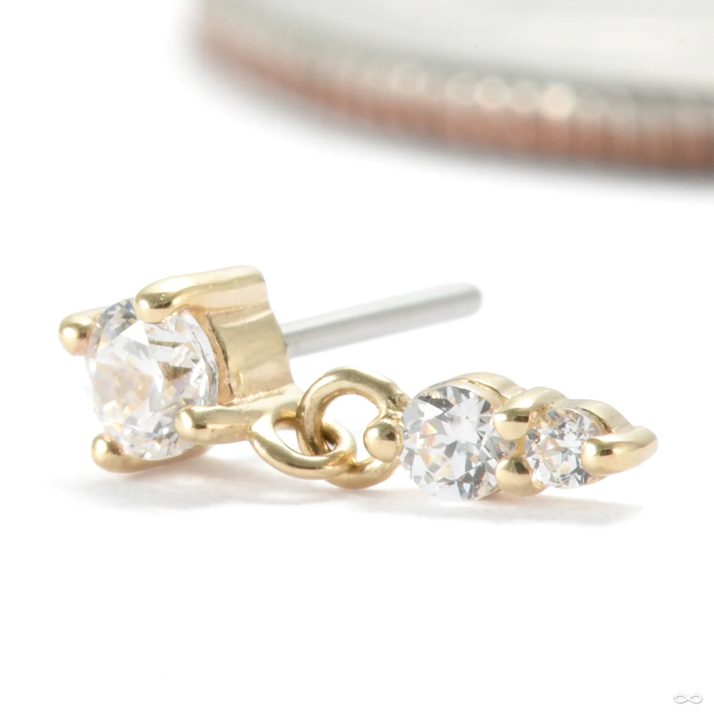 High Noon Press-fit End in Gold from Ember Body Jewelry - Image 5