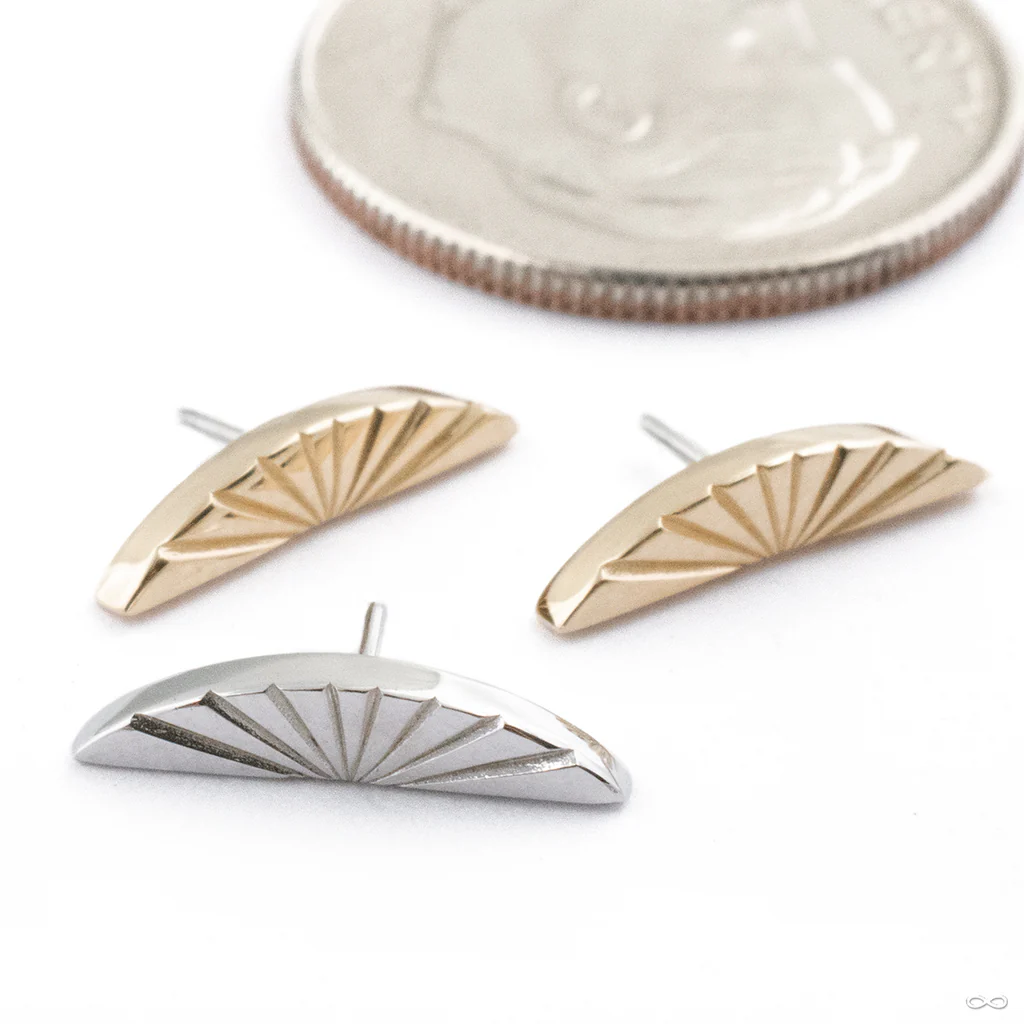Horizon Press-fit End in Gold from Tether Jewelry