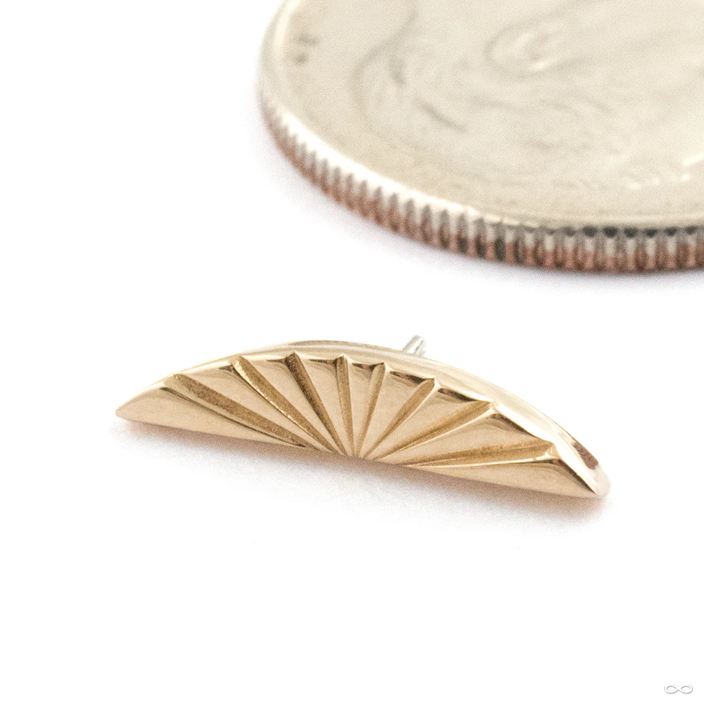 Horizon Press-fit End in Gold from Tether Jewelry - Image 3