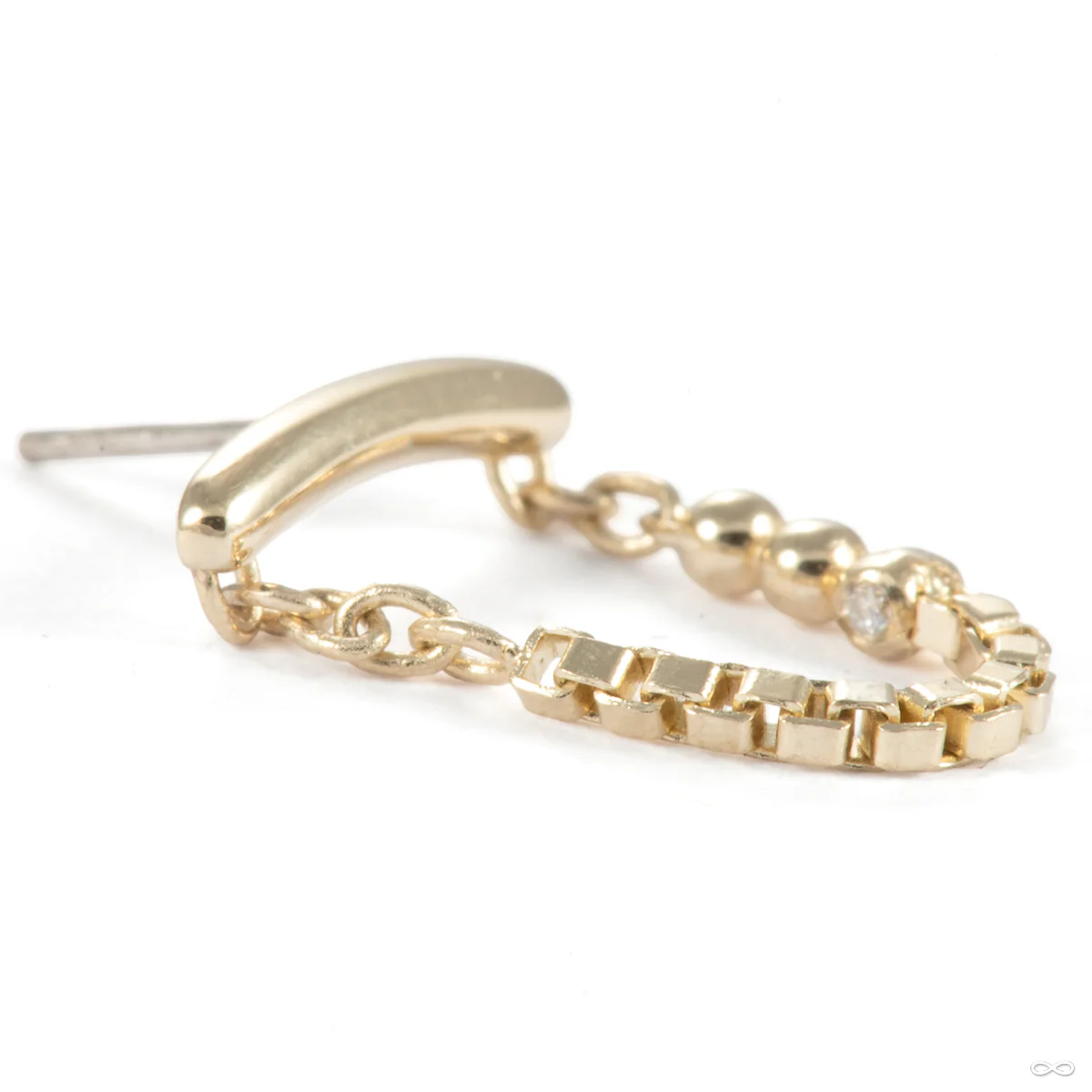 Horizontal Hidden Hodgepodge Press-fit End in Gold from Pupil Hall
