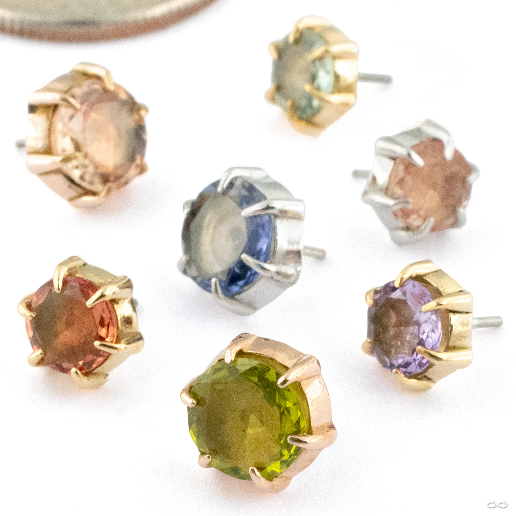 Illuminate Press-fit End in Gold from Maya Jewelry