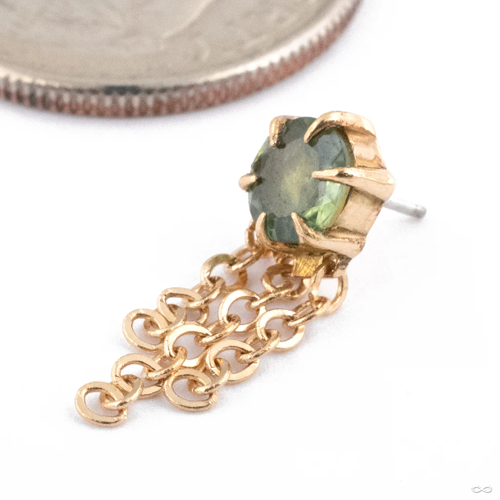 Illuminate with Chains Press-fit End in Gold from Maya Jewelry - Image 5