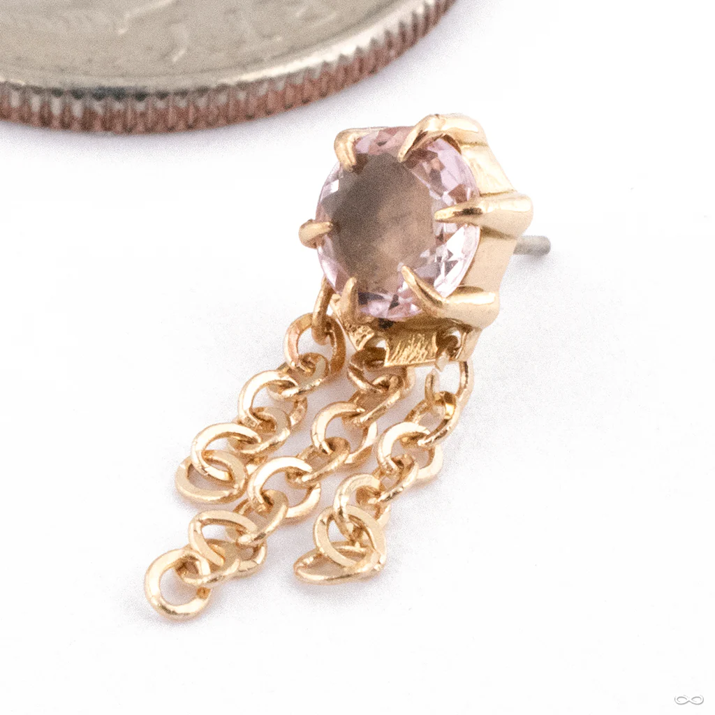 Illuminate with Chains Press-fit End in Gold from Maya Jewelry - Image 7
