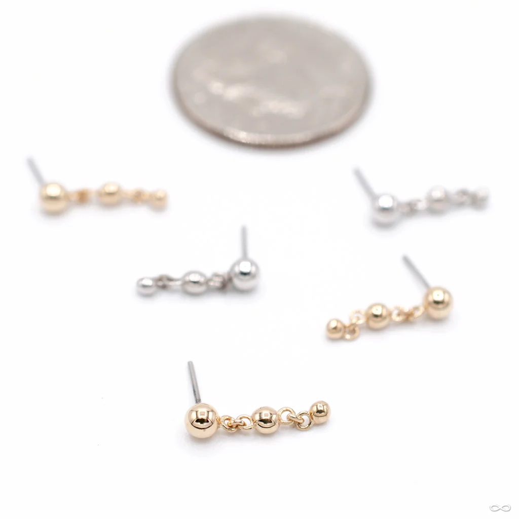 Inanna Press-fit End in Gold from Buddha Jewelry