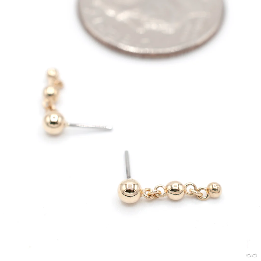 Inanna Press-fit End in Gold from Buddha Jewelry - Image 3