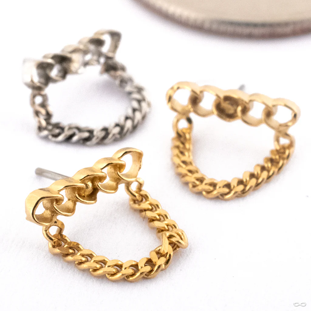 Infinity Press-fit End in Gold from Maya Jewelry