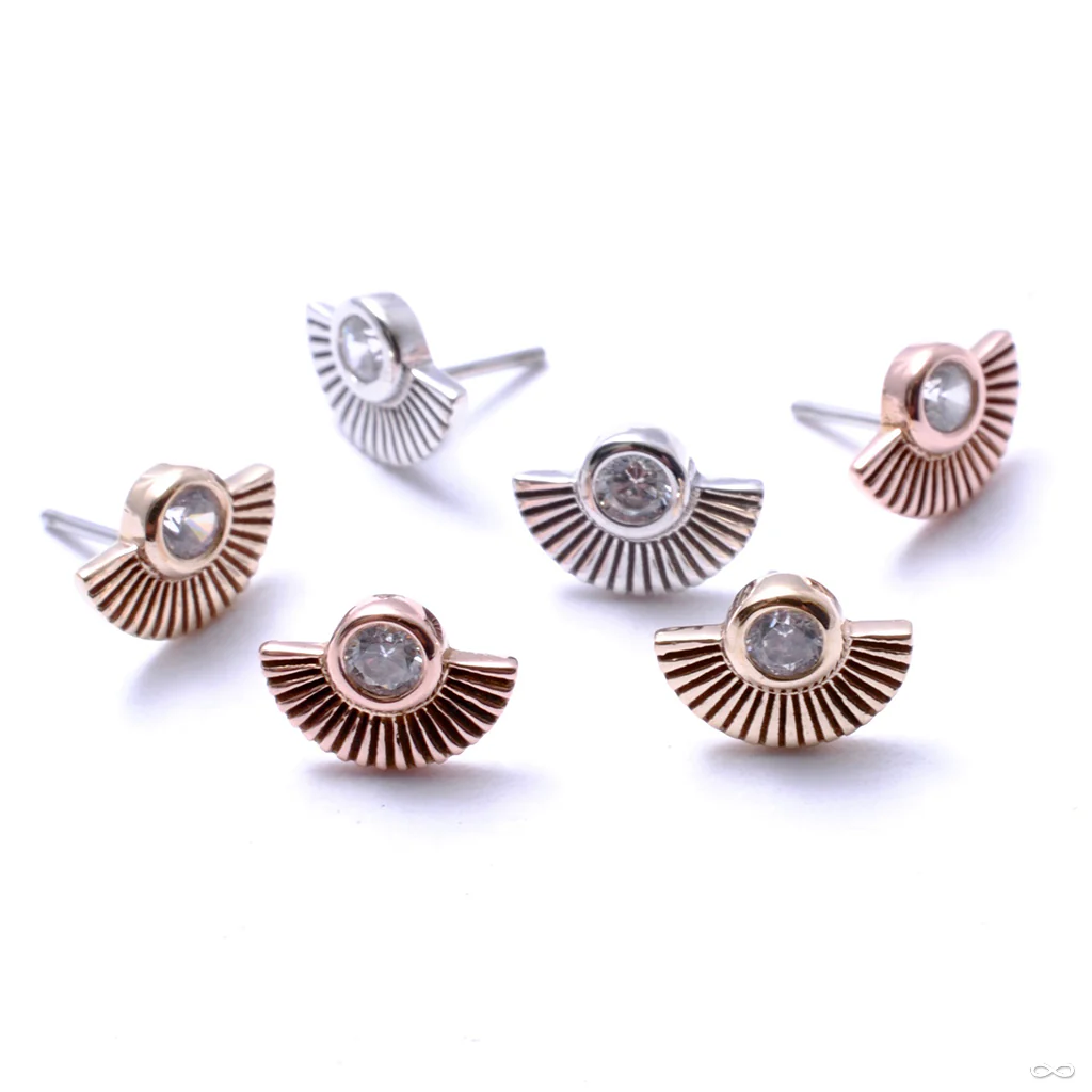 Kahlo Press-fit End in Gold from Buddha Jewelry
