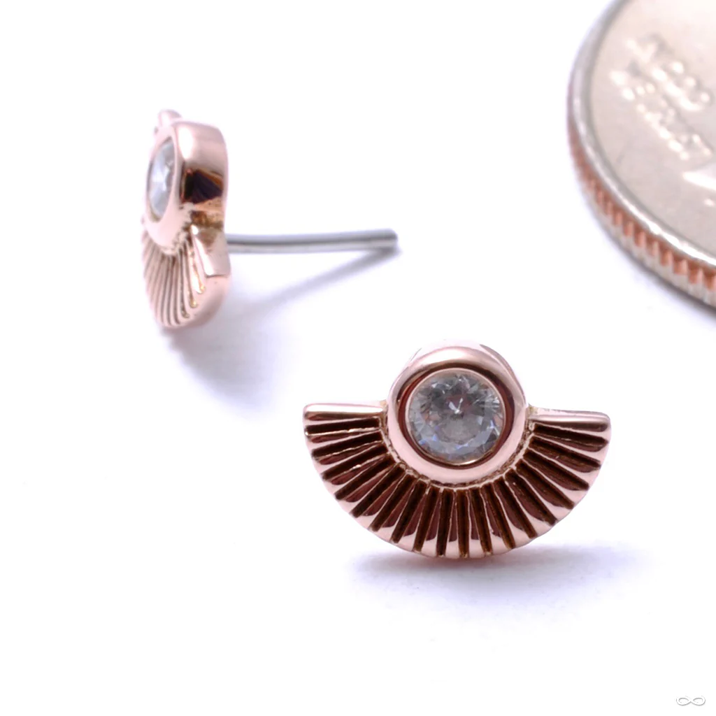 Kahlo Press-fit End in Gold from Buddha Jewelry - Image 2