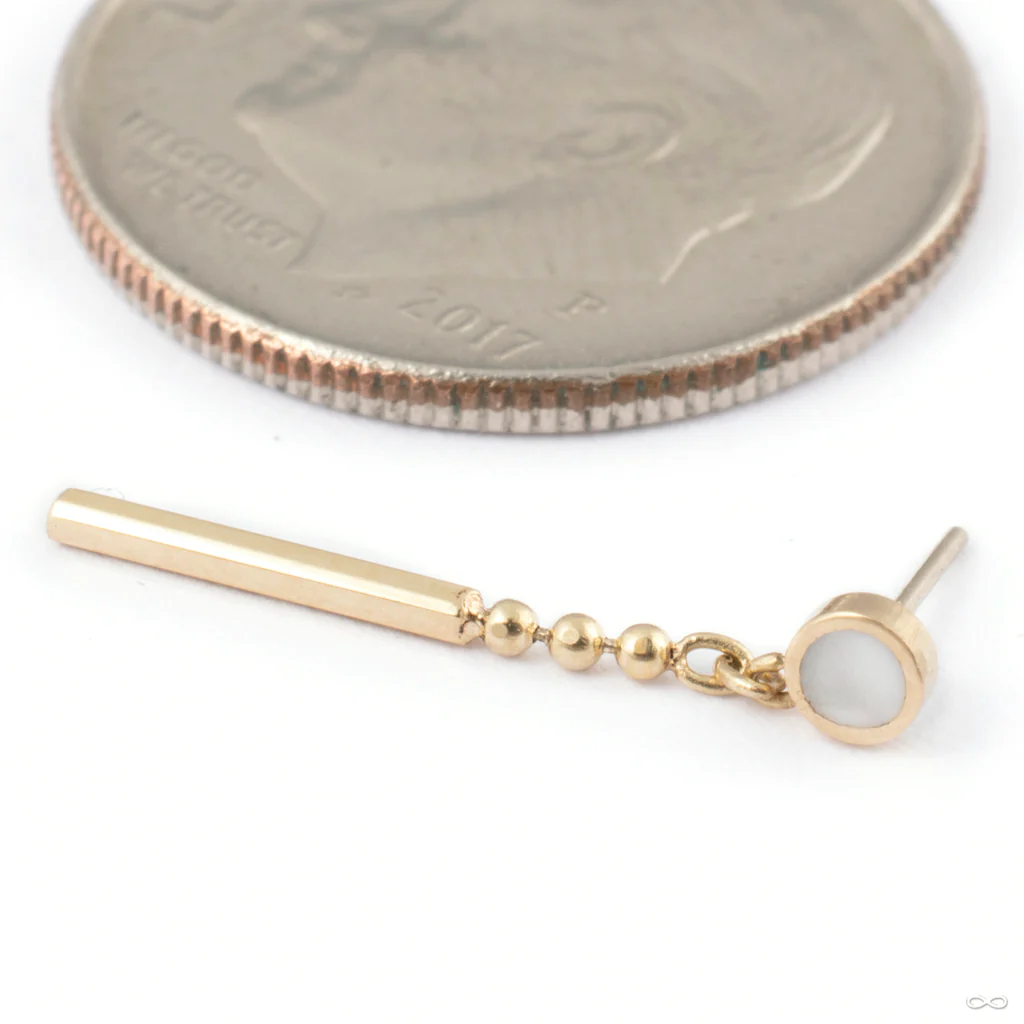 Keep Moving Polka Press-fit End in Gold from Pupil Hall
