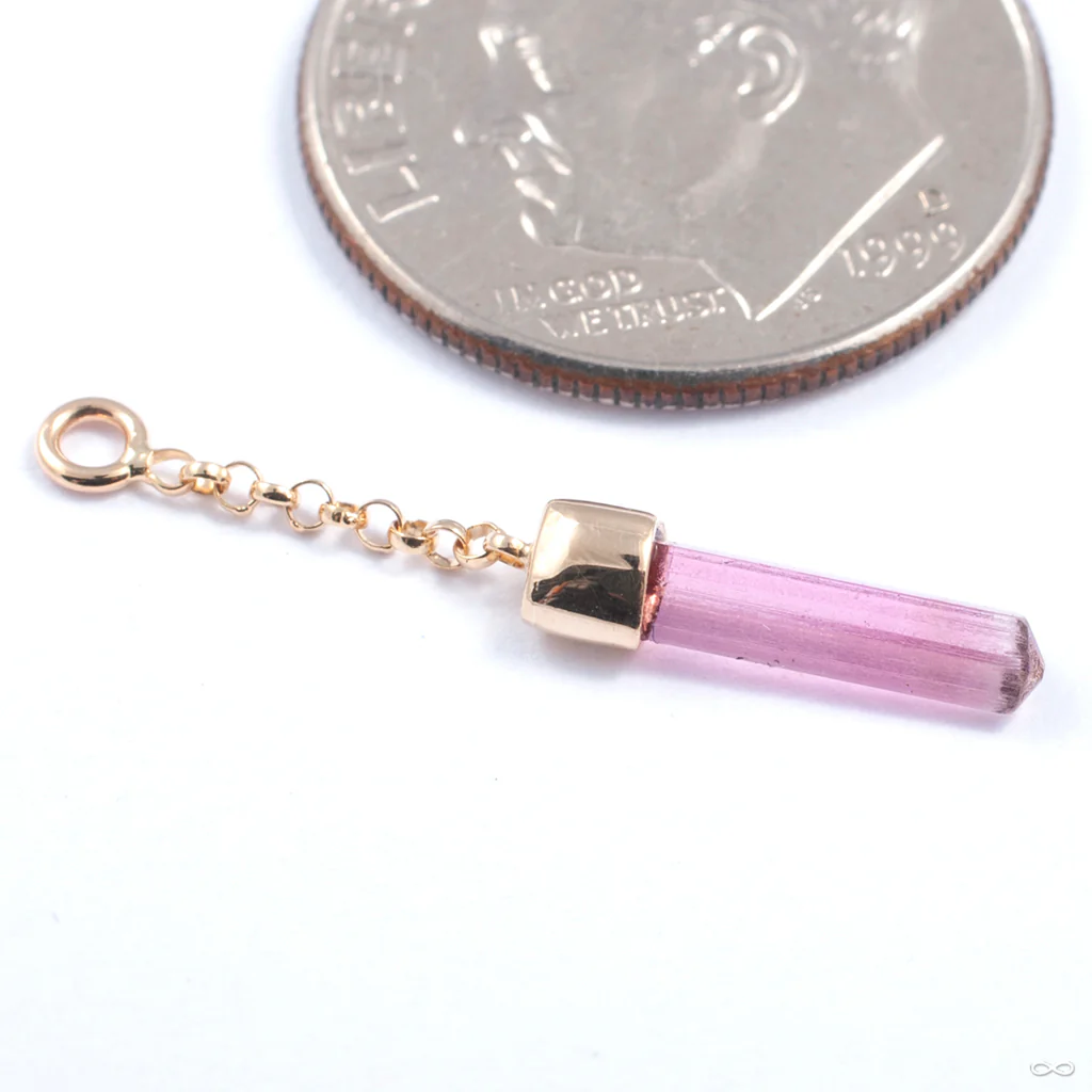 Kiss Me Charm in Gold from Quetzalli - Image 5
