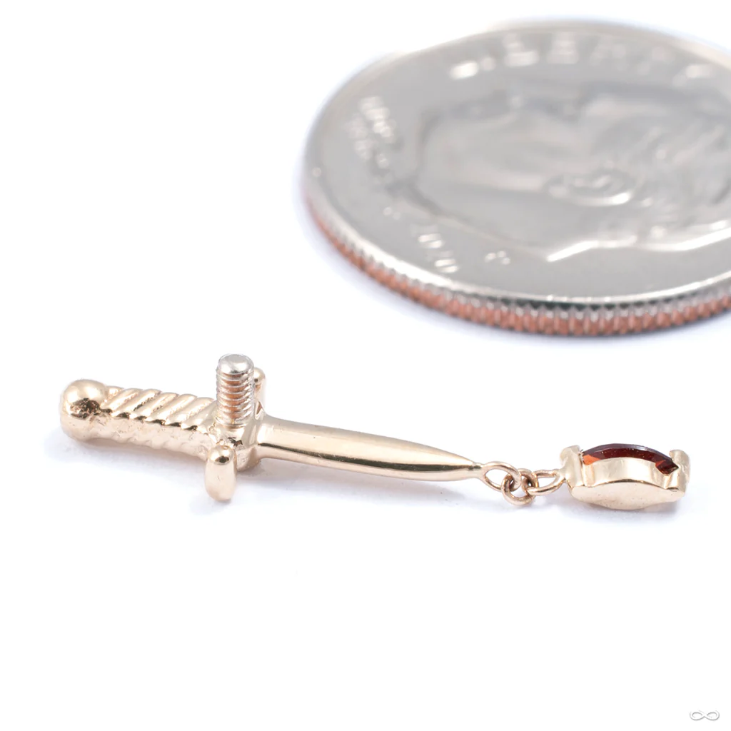 Kiss of Death Threaded End in Gold from BVLA - Image 2