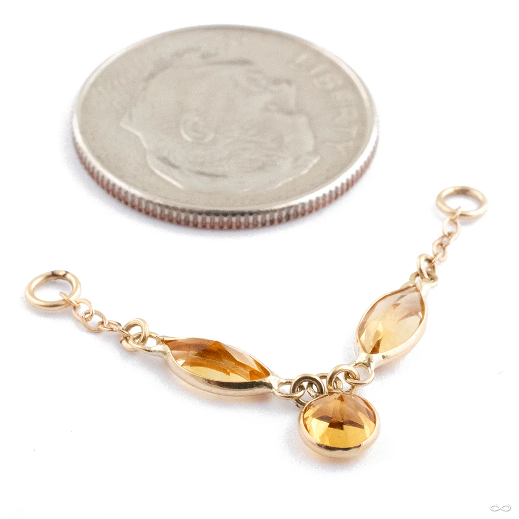 La Flor Muerta Chain in Gold from Hialeah - Image 3