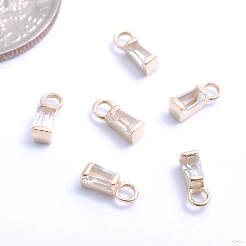 La Madeleine Baguette Charm in Gold from Buddha Jewelry - Image 3