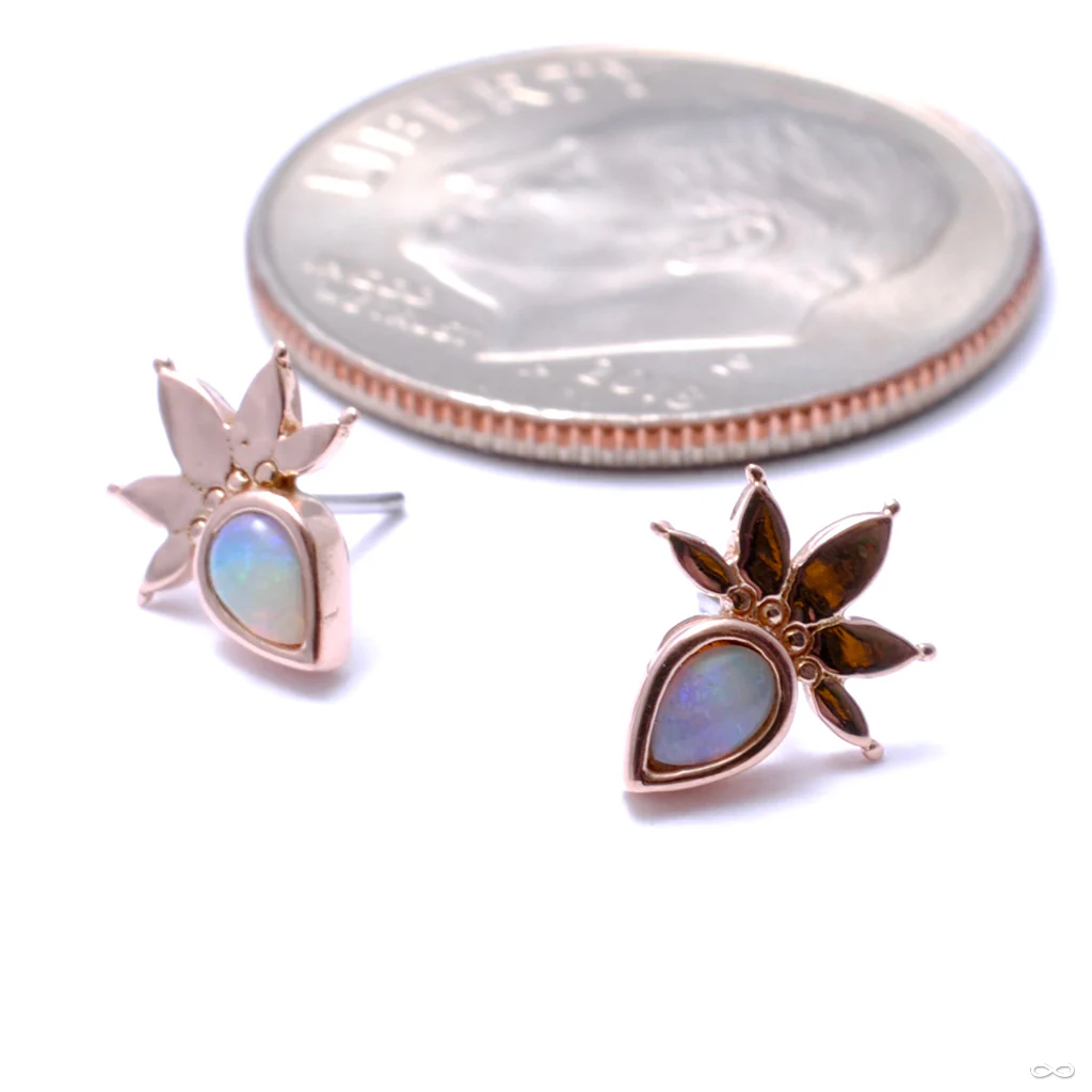 Lavish with Stone Press-fit End in Gold from Buddha Jewelry - Image 3