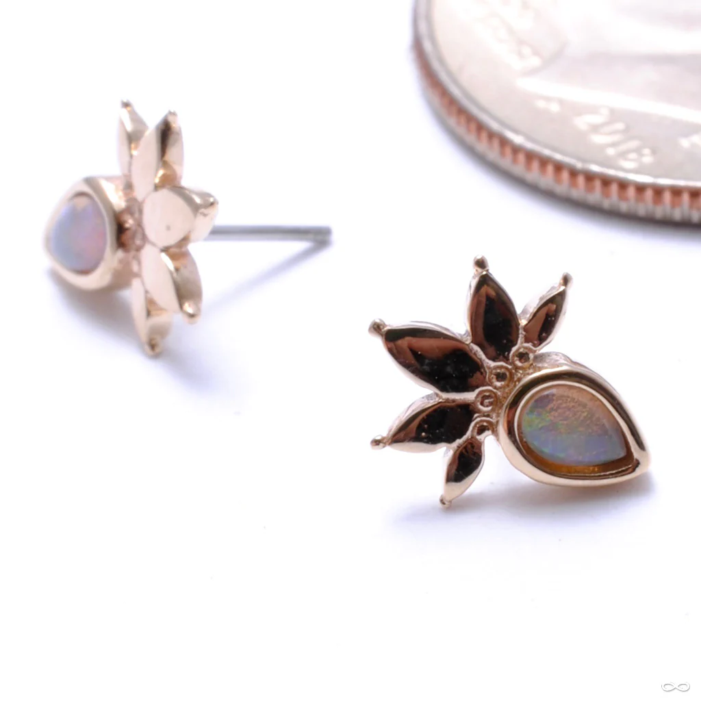 Lavish with Stone Press-fit End in Gold from Buddha Jewelry - Image 7