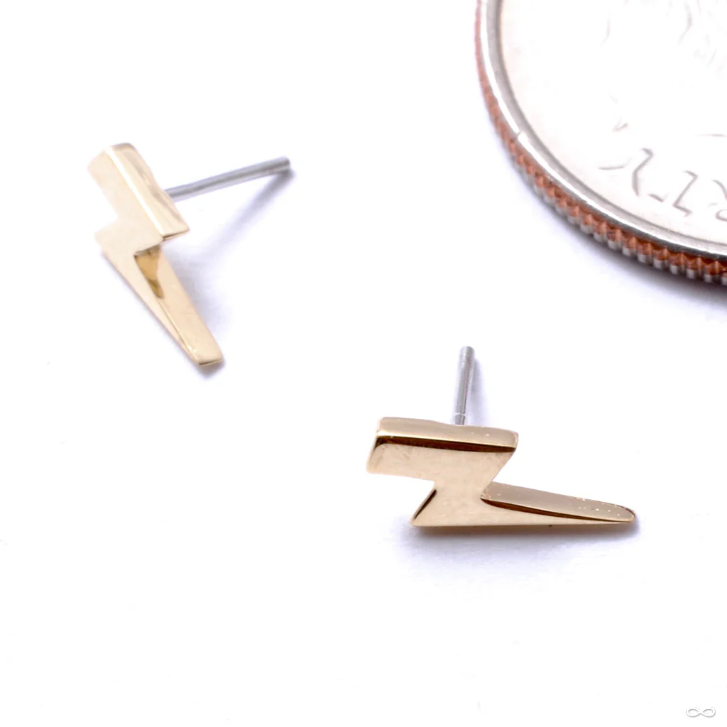 Lightning Bolt Press-fit End in Gold from Anatometal - Image 4