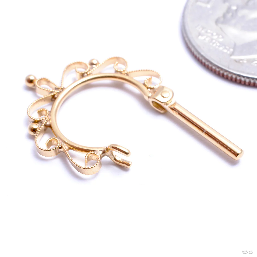 Lila Hinged Ring in Gold from Quetzalli - Image 2