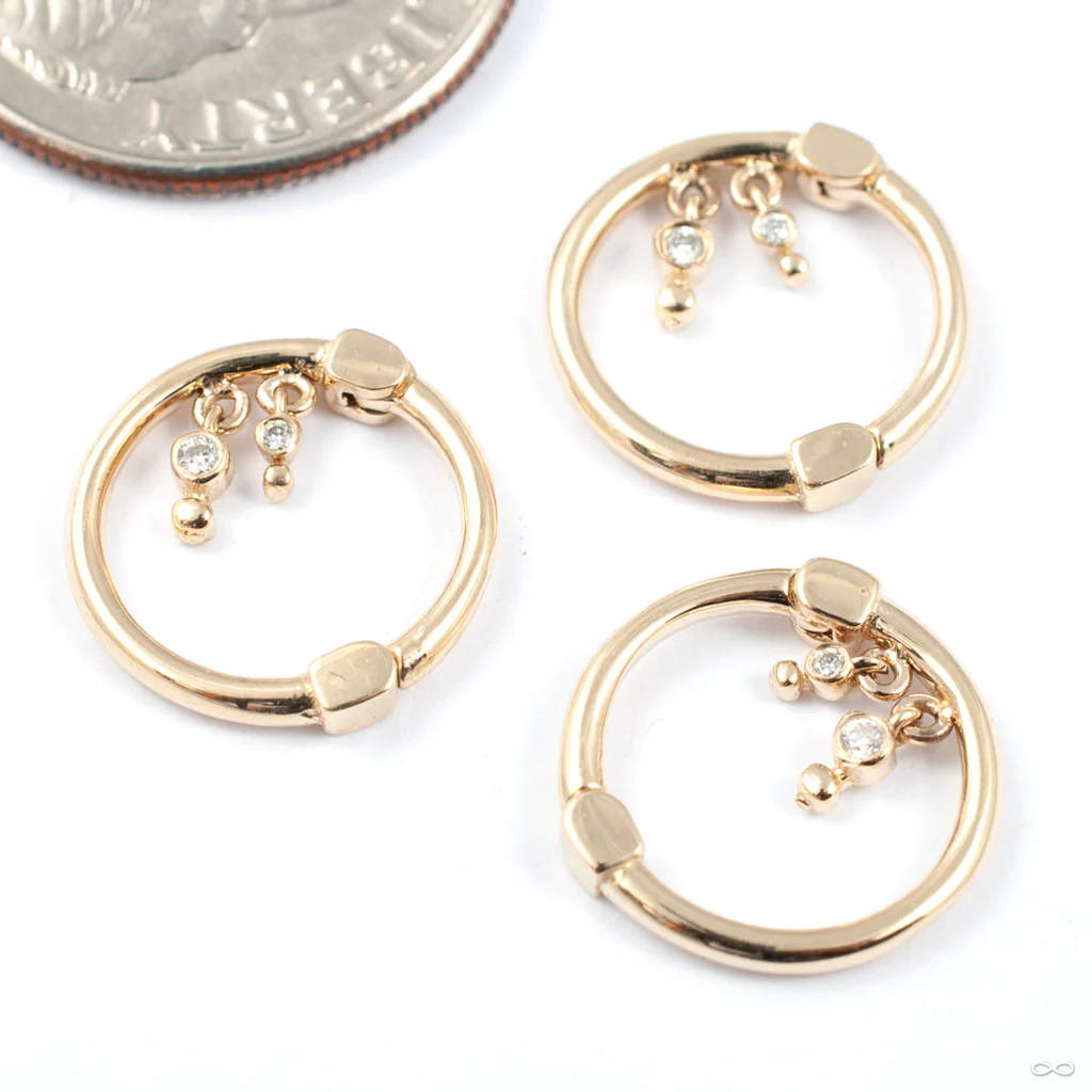 Liminality Dangle Clicker in Gold from Pupil Hall