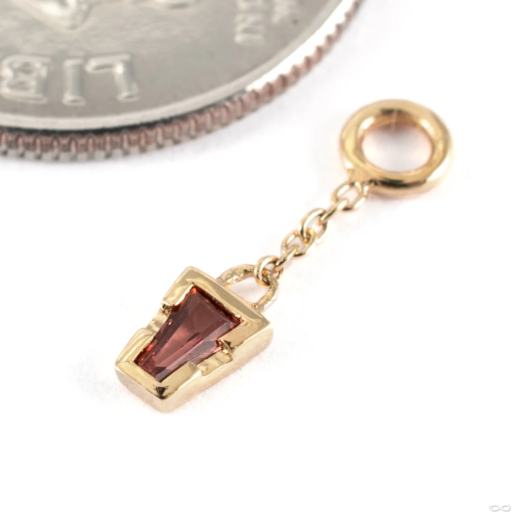 Linda Chain Charm in Gold from Tether Jewelry - Image 2