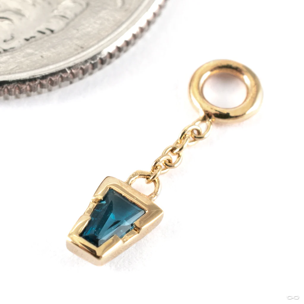 Linda Chain Charm in Gold from Tether Jewelry - Image 3