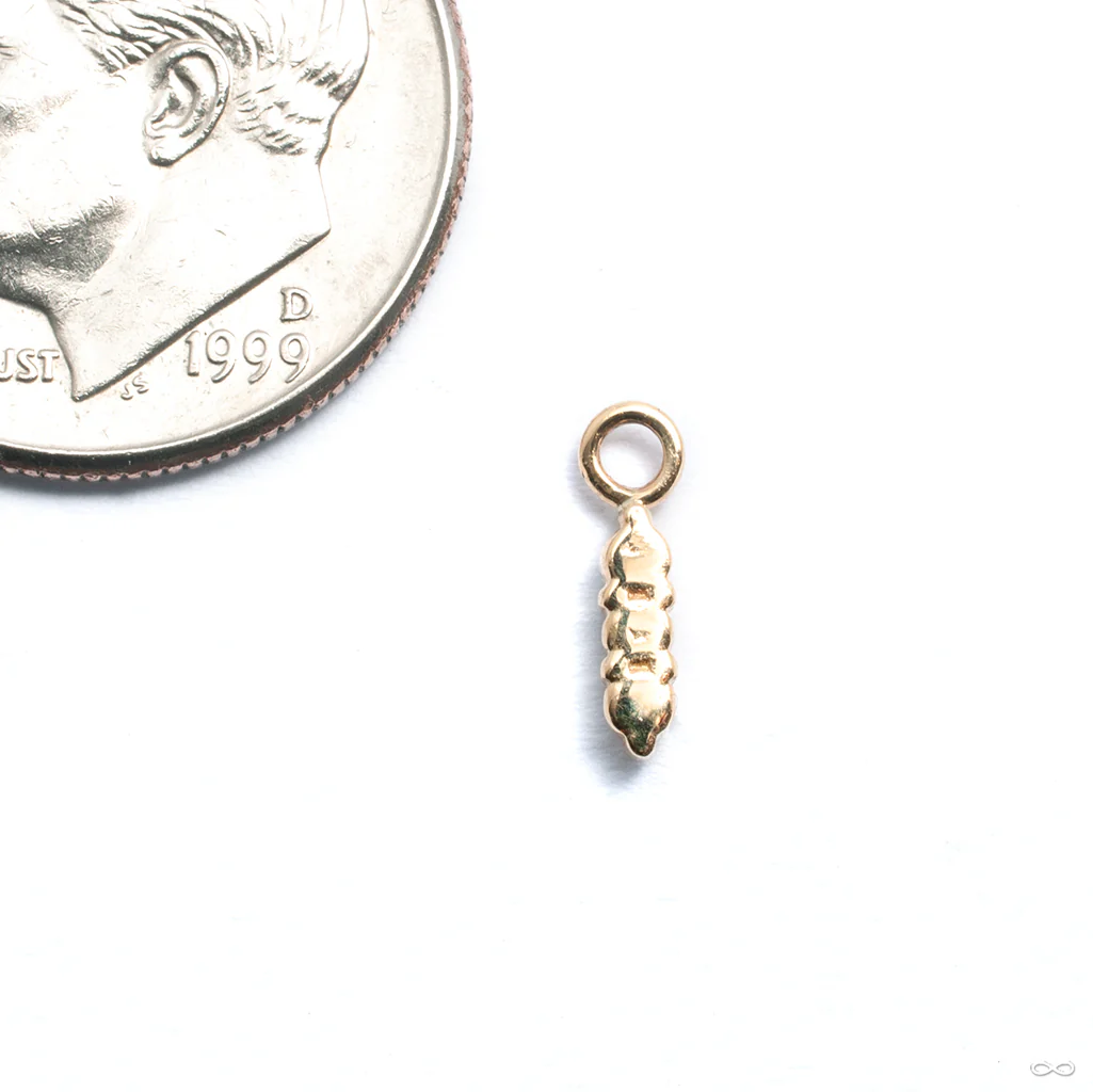 Linear Tri Prong Charm in Gold from BVLA - Image 5