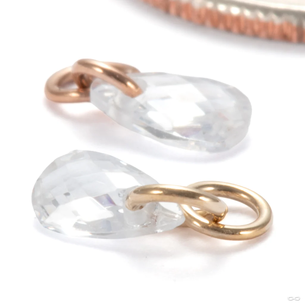 Linger Charm in Gold from Ember Body Jewelry