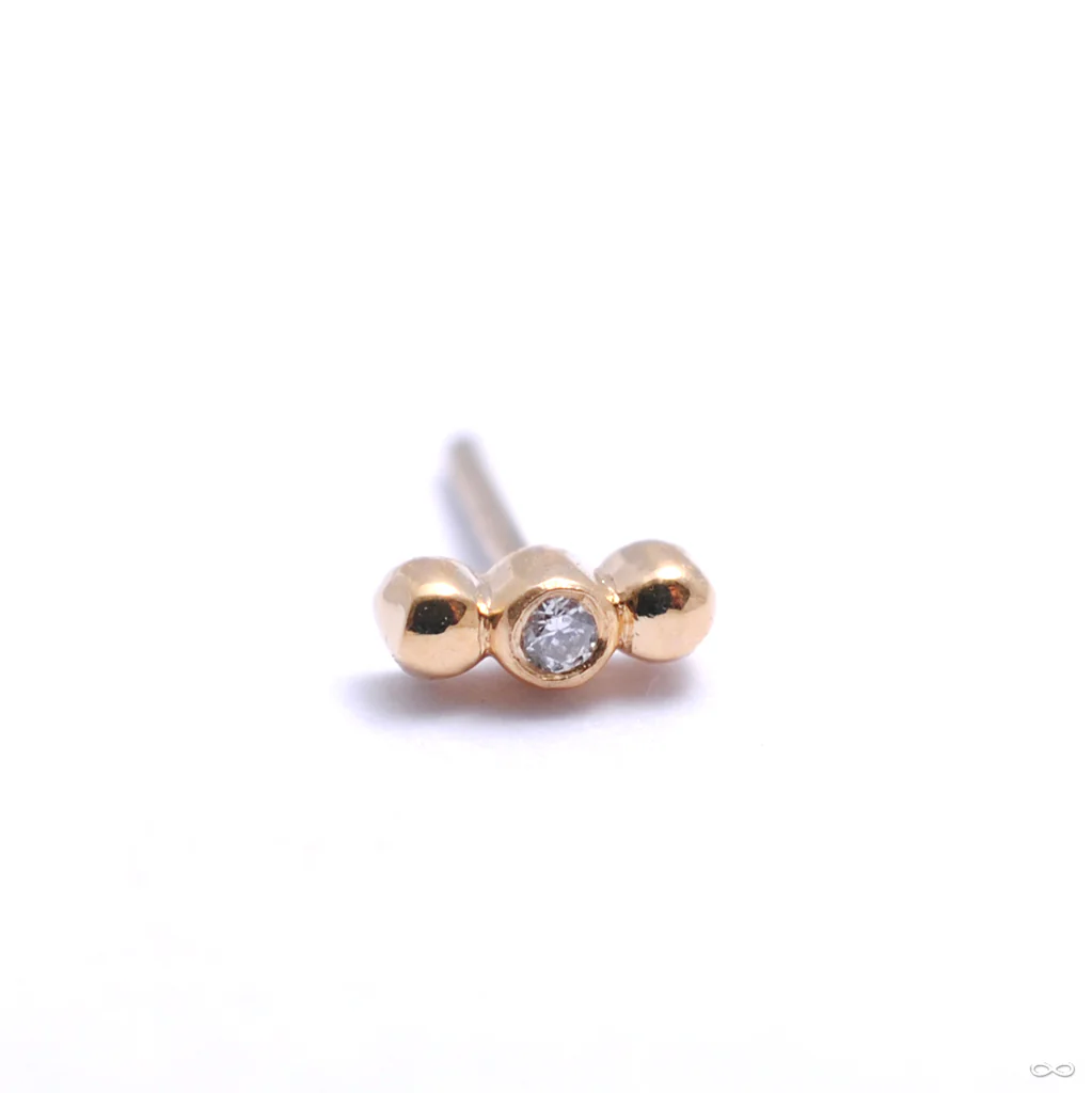 Little Secret 3 Bead Press-fit End in Gold from Pupil Hall - Image 4