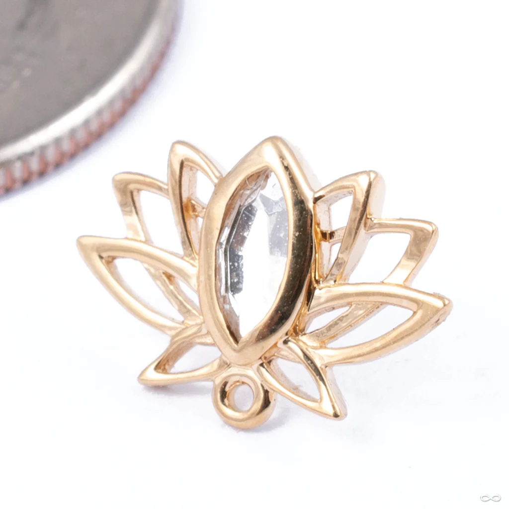 Lotus Press-fit End in Gold from Auris Jewellery - Image 2
