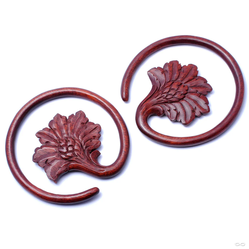 Lotus Ring in Wood from Maya Jewelry