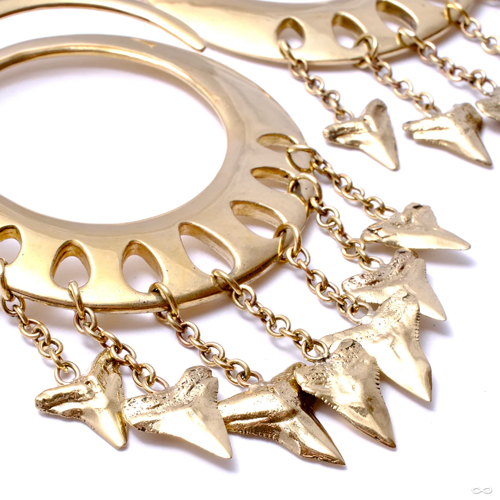 Lotus Shark Teeth Ear Weights from Diablo Organics - Image 2