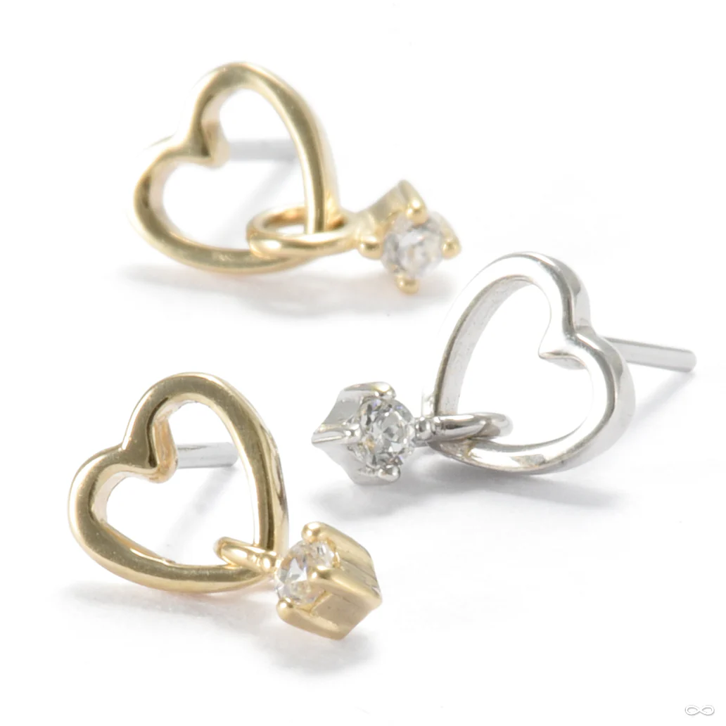 Loves It Press-fit End in Gold from Ember Body Jewelry