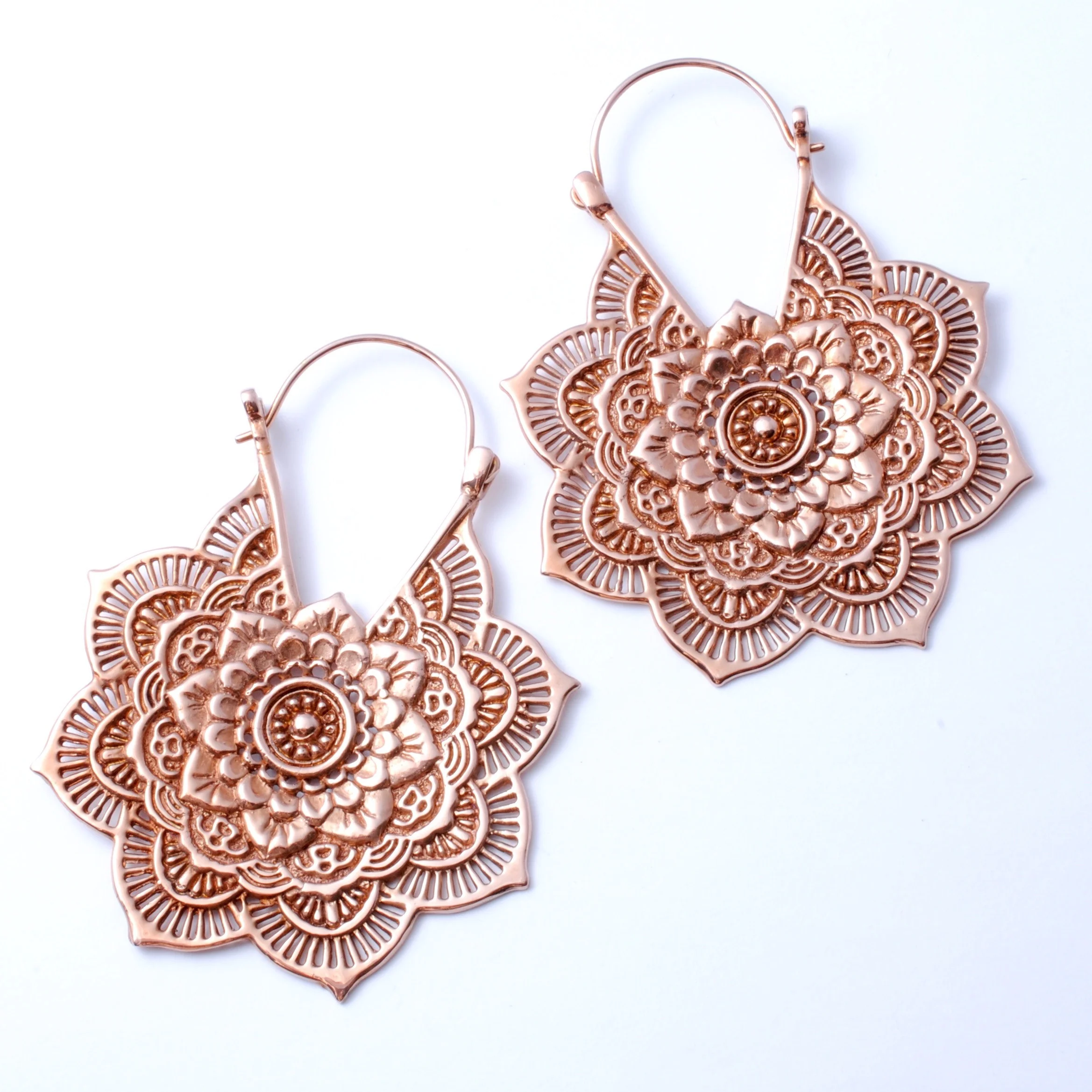 Mandala Earrings from Buddha Jewelry