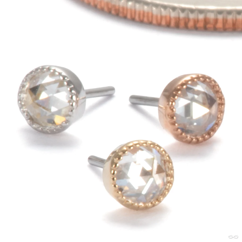 Marceline Press-fit End in Gold from Ember Body Jewelry
